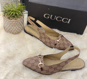 GUCCI Sling Back Ballet Flats