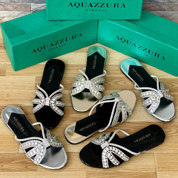 Aquazurra Embroided Sandals