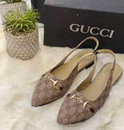 GUCCI Sling Back Ballet Flats