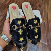 Gucci Emboridy Mules