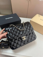 Chanel Backpack Mirrored metallic Flap Bag